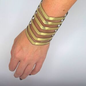 Gold Tone Cuff Bracelet